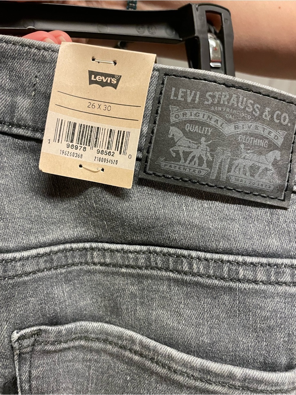 NWT Levi's 311 Shaping Skinny Women's Gray Skinny Jeans - Faded Charcoal - Picture 6 of 9